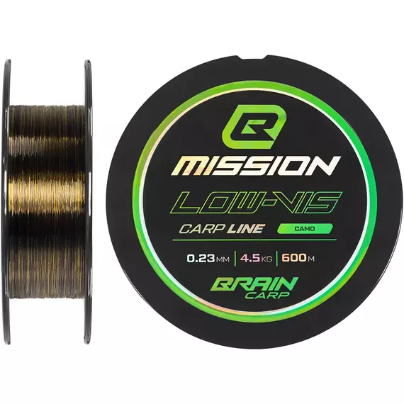Волосінь Brain Mission Carp Line (Camo) 600m 0.23mm 4.5kg, фото 